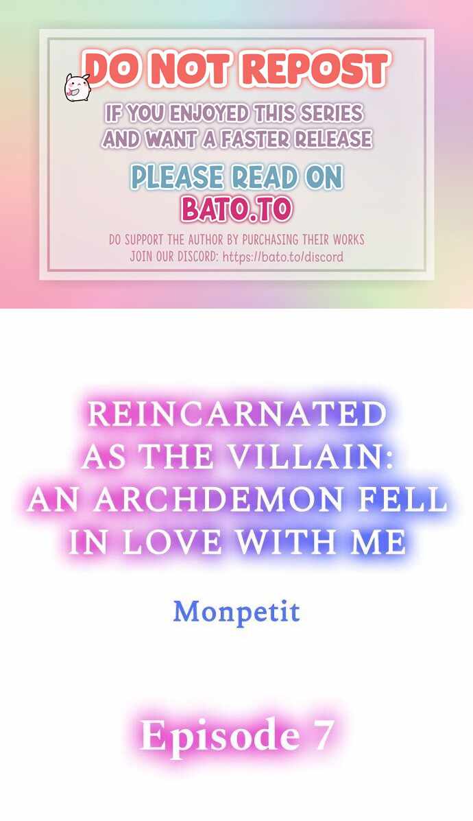 Reincarnated as the Villain: An Archdemon Fell in Love With Me Chapter 7 1